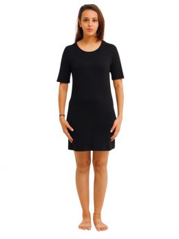 Madison Half Sleeve Dress - Black