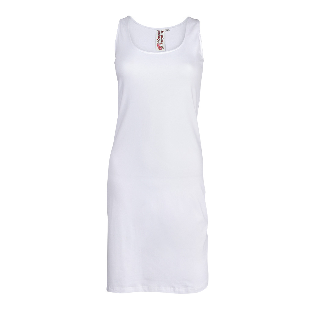 White Madison Sleeveless Dress