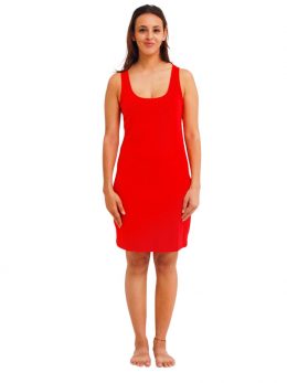 Madison Sleeveless Dress - Red