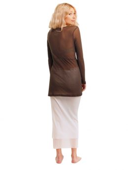 White Rosie Net Skirt