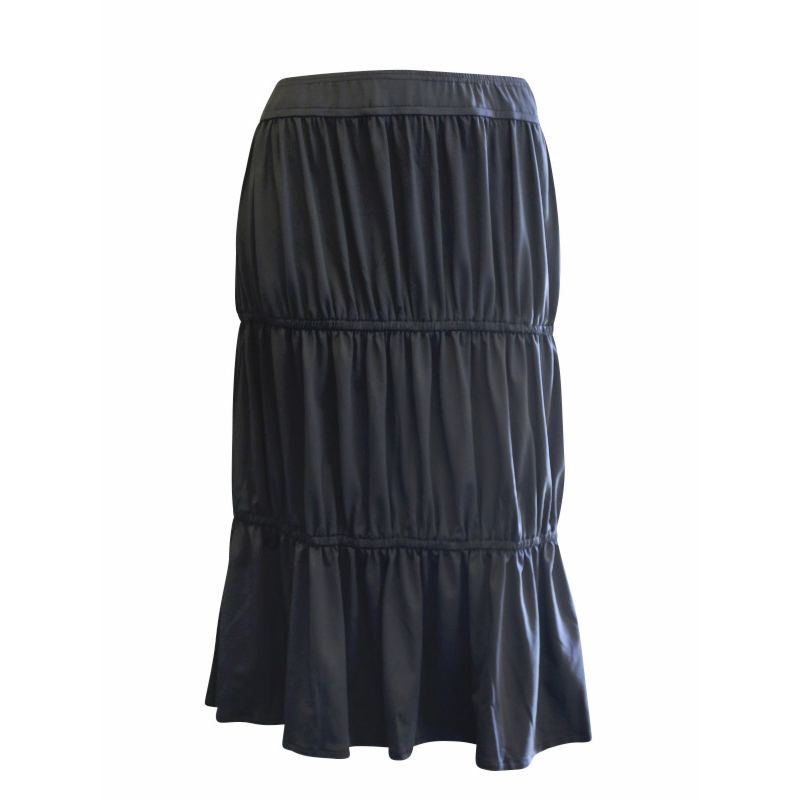 Kimberley Skirt - Tiered Black Skirt