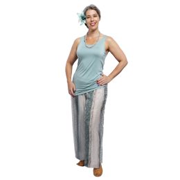 Morse Code Silk Pants Full Length