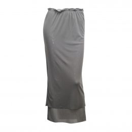 Grey Rosie Net Double Layer Skirt