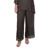 Charcoal Silk Pant Full Length