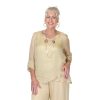 Ivory Silk Nancy Crossover Silk Top