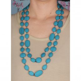 Max Pebble Beads Aqua Blue