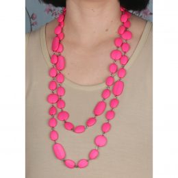 Max Pebble Beads Hot Pink