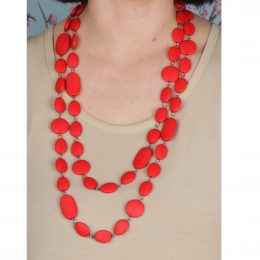 Max Pebble Beads Red
