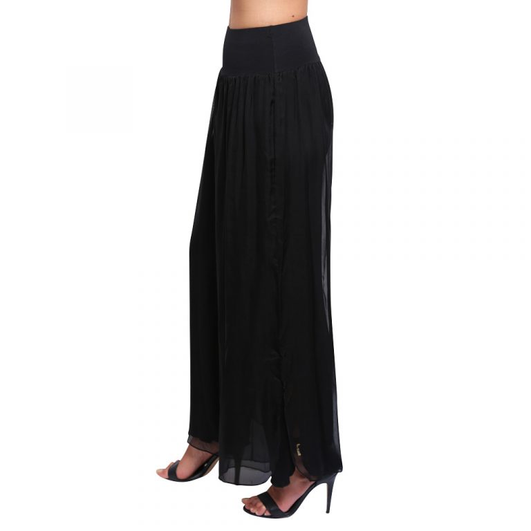 Black Silk Pants Full Length Queen Of Everything