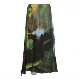 Summer Storm Wrap Skirt Silk Chiffon