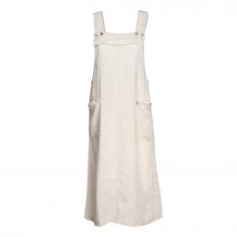 Ivory Reggie Linen Pinafore Dress