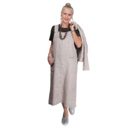 Vintage Reggie Linen Pinafore Dress