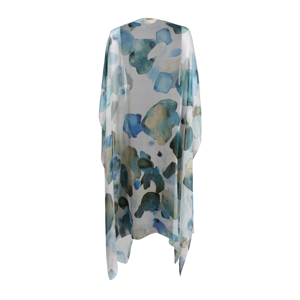 Comet Printed Silk Carmen Kaftan - Image 6