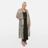 Foreshore Printed Silk Duster Coat