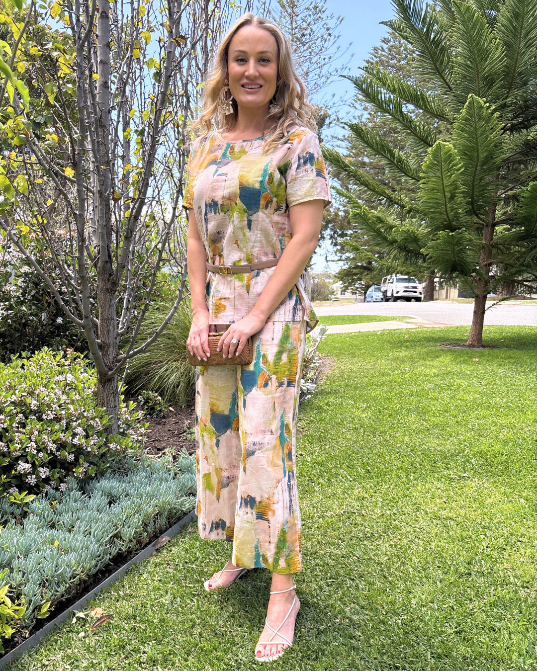 Elegant Linen Twin Set – Perfect Wedding Guest Outfit Linen Twin Set - Perfect for Wedding Guest